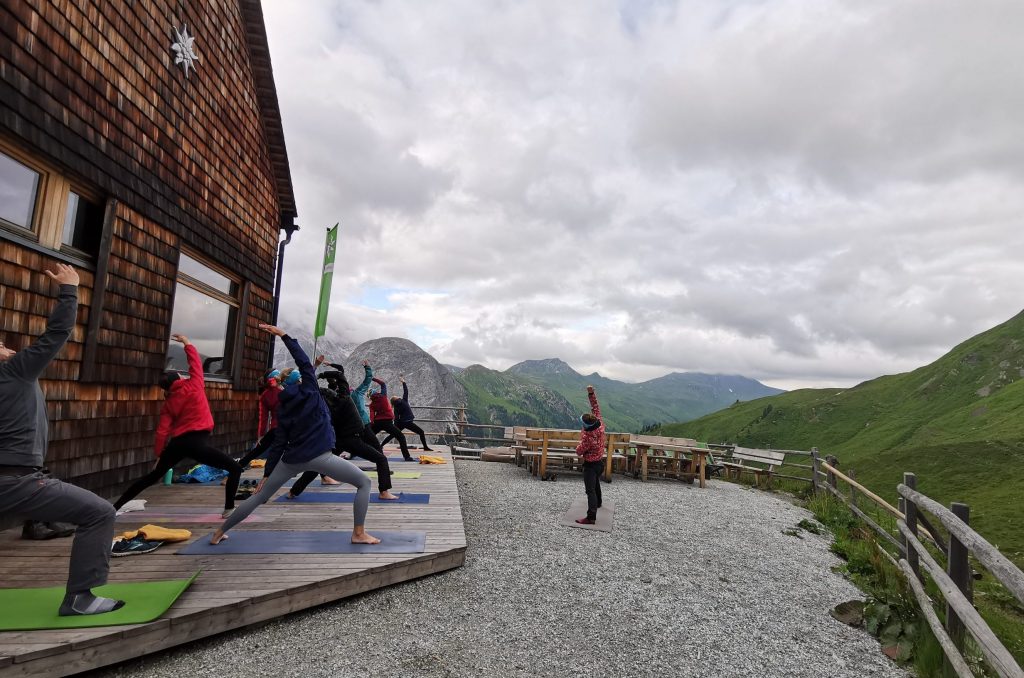 Mountainflow Yoga Retreat auf der Franz Fischer Hütte im Salzburger Lungau