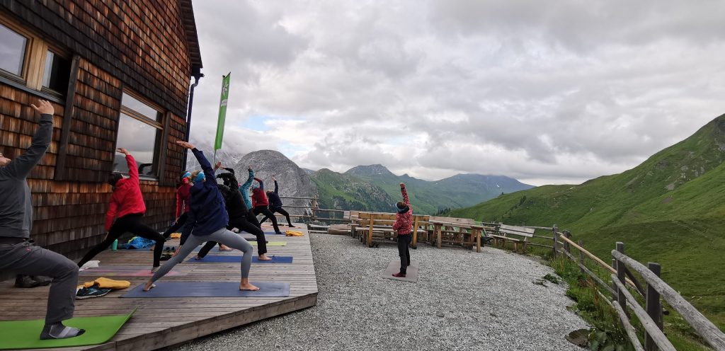 Mountainflow Yoga Retreat auf der Franz Fischer Hütte im Salzburger Lungau